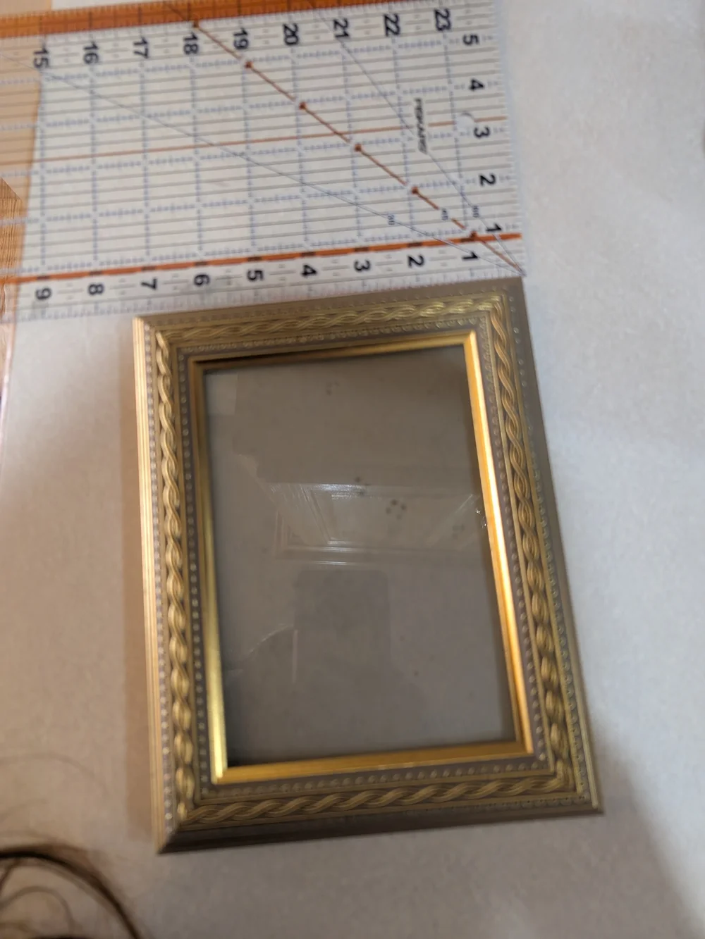 Vintage Style Gold Photo Frame 5x7 Elegant Braided Border Traditional